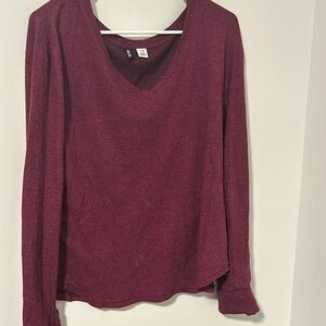 BDG Urban Outfitters Maroon Long Sleeve Lightweight Sweater Size Large